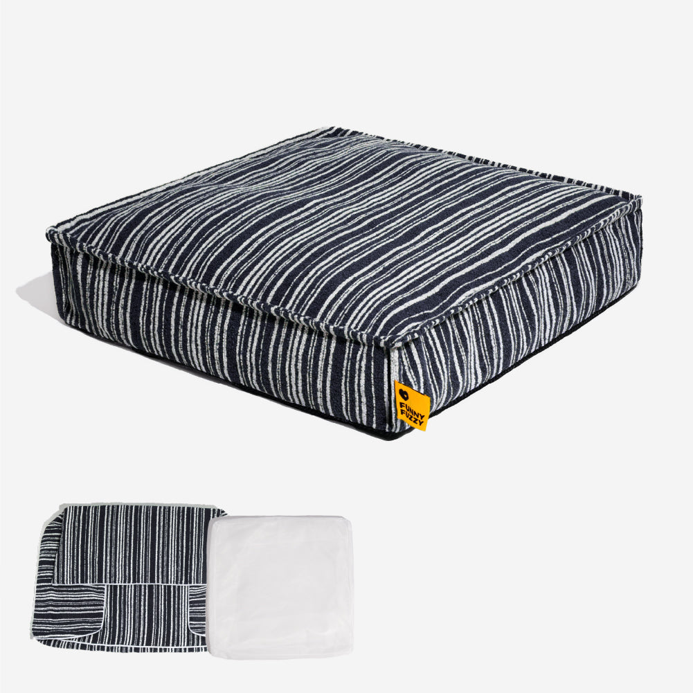 Nachhaltiger Stauraum Pouf Ottoman & Hundebett - Funnyfuzzy SnugNest