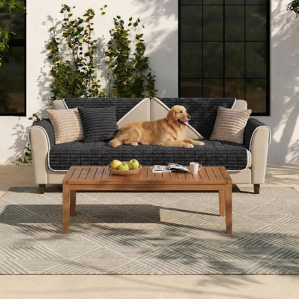 Wasserfeste gemütliche Fleece-Sofa-Schutz rutschfeste Sofabezug