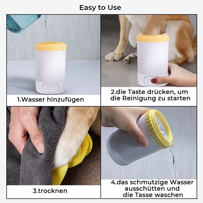 Tragbarer Hundepfotenreiniger