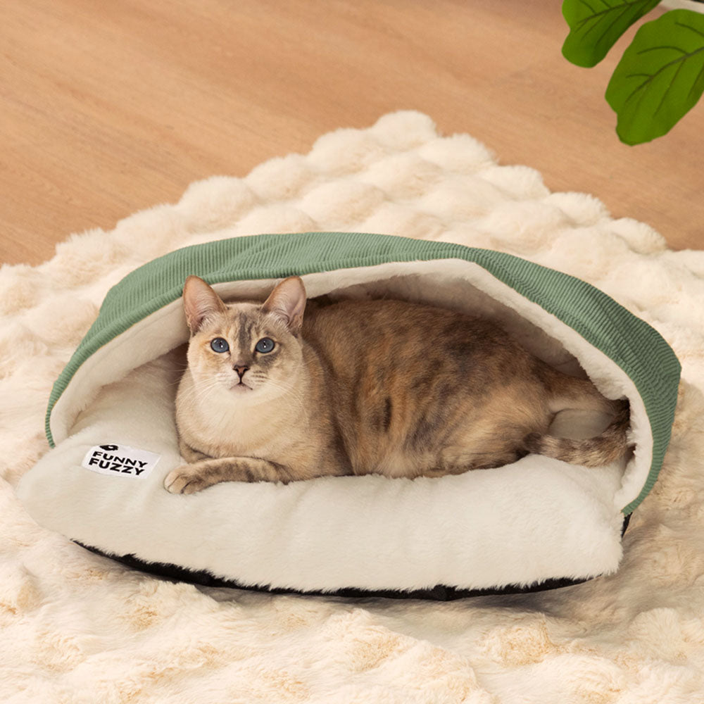 Ultraweicher Flauschiger Katze-Schlafsack für Katzenbett