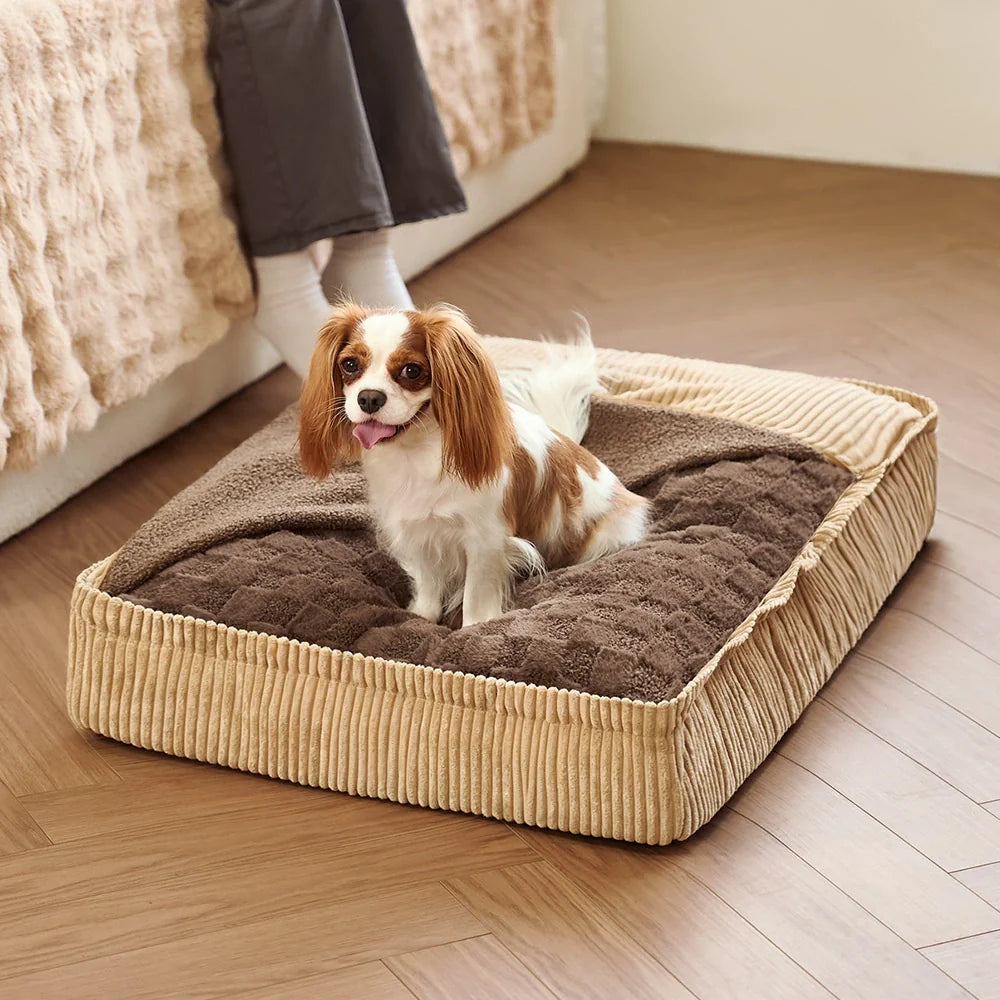 Fluffy Warm Abnehmbare Orthopädische Hundebett - Checker Cocoon