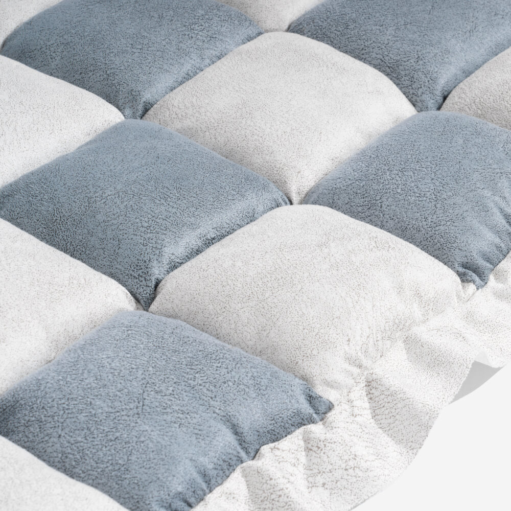 Gemütliche Karierte Patchwork Haustiermatte Möbelschutz Couchbezug