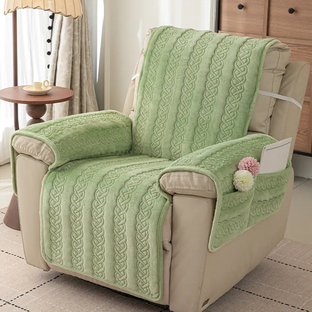 Alljahres-Scratch-Resistant Rutschfeste Recliner -Hülle mit elastischen Riemen