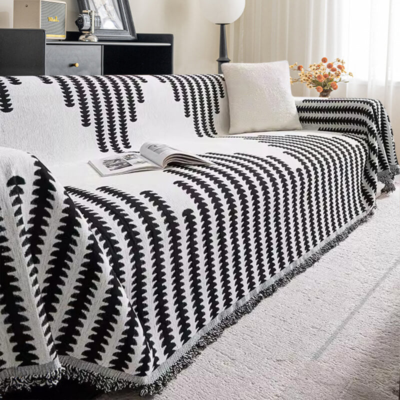 Doppelseitiger Kratzfester Ganzjähriger Sofabezug für die Heimdekoration aus Chenille