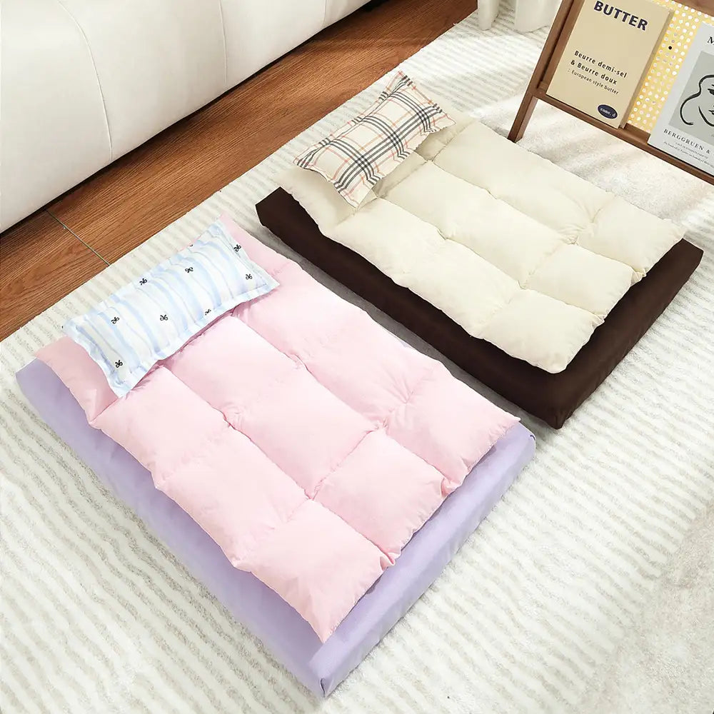 All-in-One Multifunktionales wasserabweisendes Komfort-Hundebett mit Kissen
