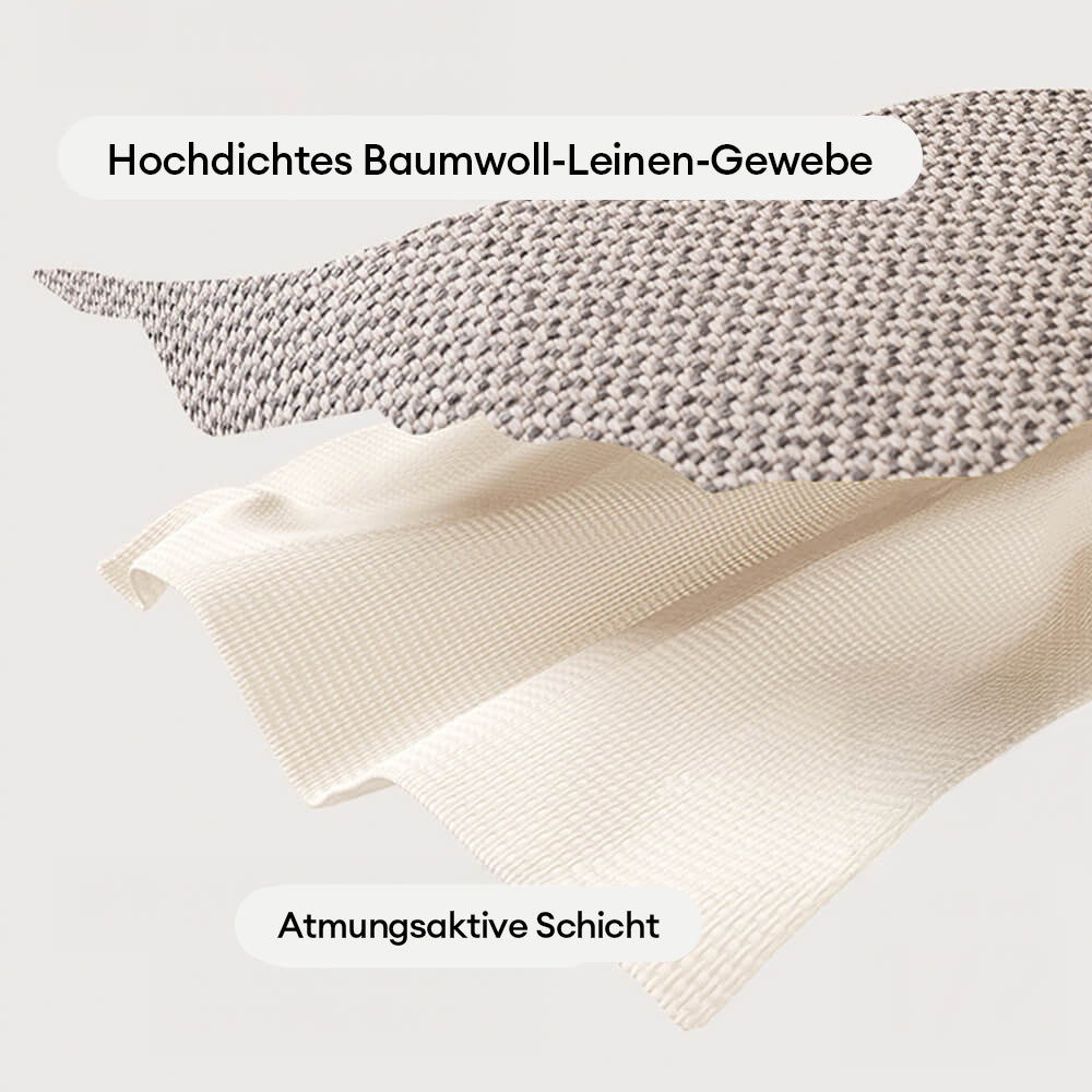 Atmungsaktiver rutschfester Sofabezug aus Baumwoll-Leinen