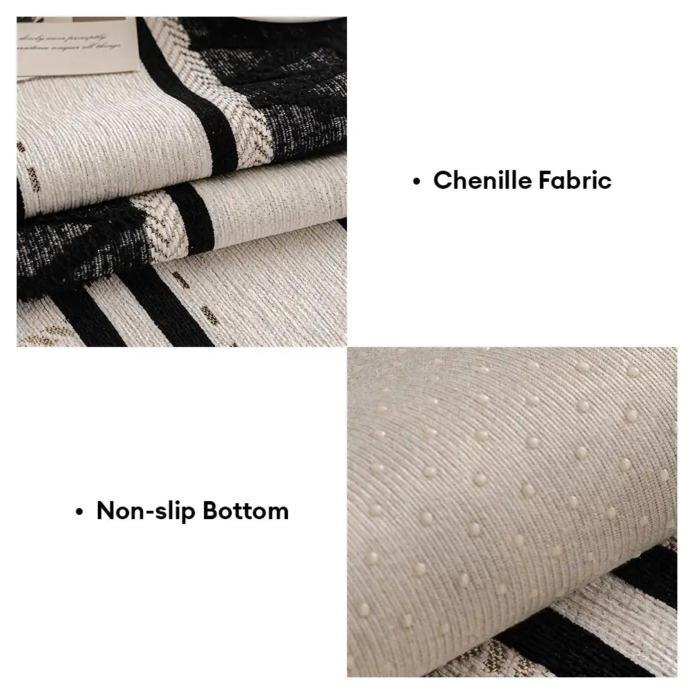 Bohemian Chenille Kratzfester, Haltenbarer Möbel-Schutz Sofabezug