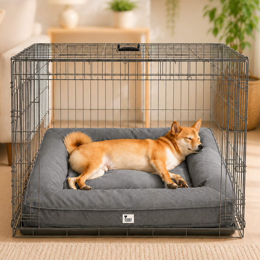 Vollständig orthopädische Umgebungsunterstützung wasserdichtes großes Hundebett für die Hundebox