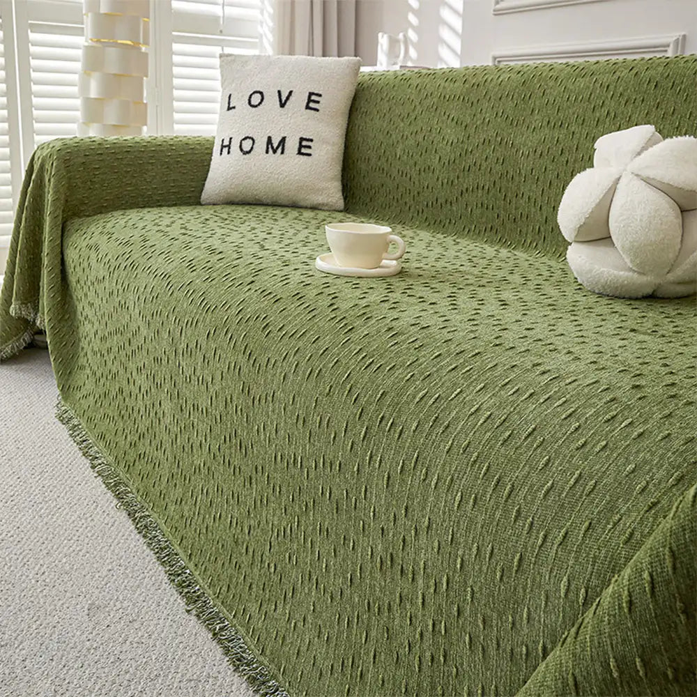 Chenille-Jacquard kratzfester Sofa-Schutzbezug