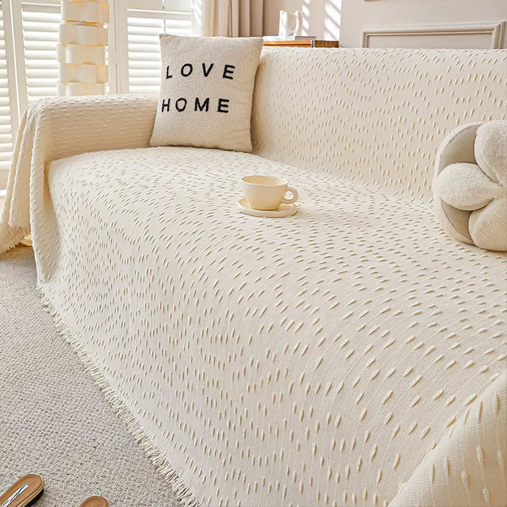 Chenille-Jacquard kratzfester Sofa-Schutzbezug
