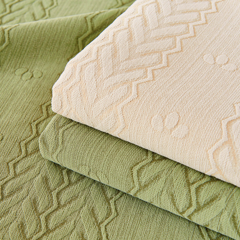 Atmungsaktiver Rutschfester Sofabezug mit Chenille-Weizenohr-Aufdruck