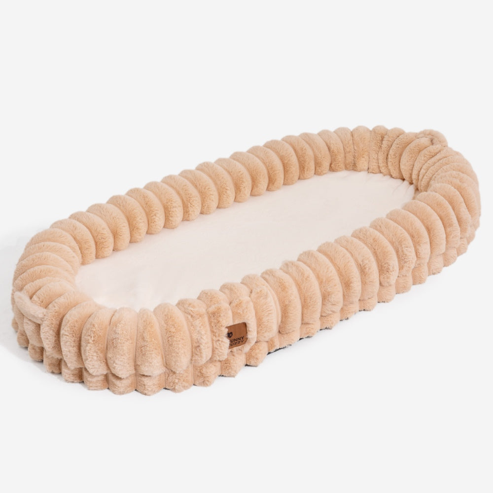 Klassisches Flauschiges Supergroßes Hundebett „Donut“ – Kuschelwiege