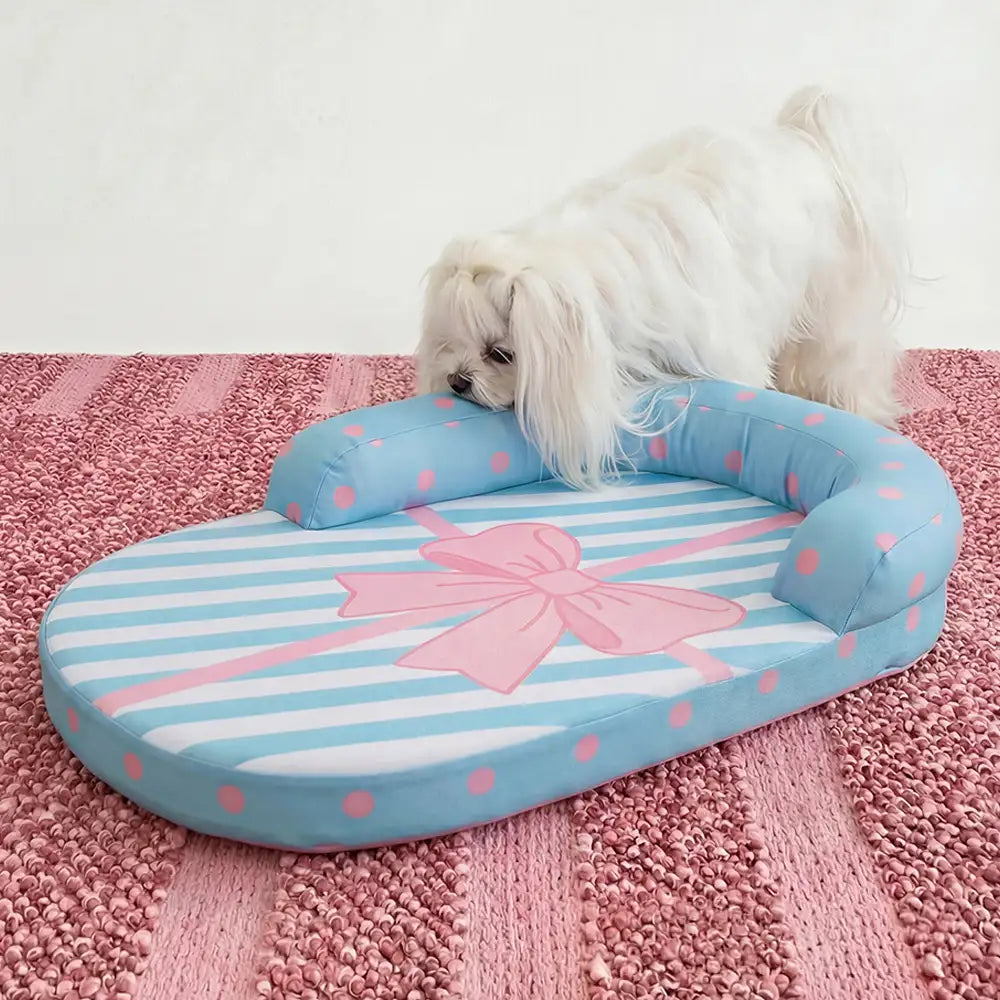 Kühlender atmungsaktiver Nackenstütze orthopädisches Hundebett - Bogen