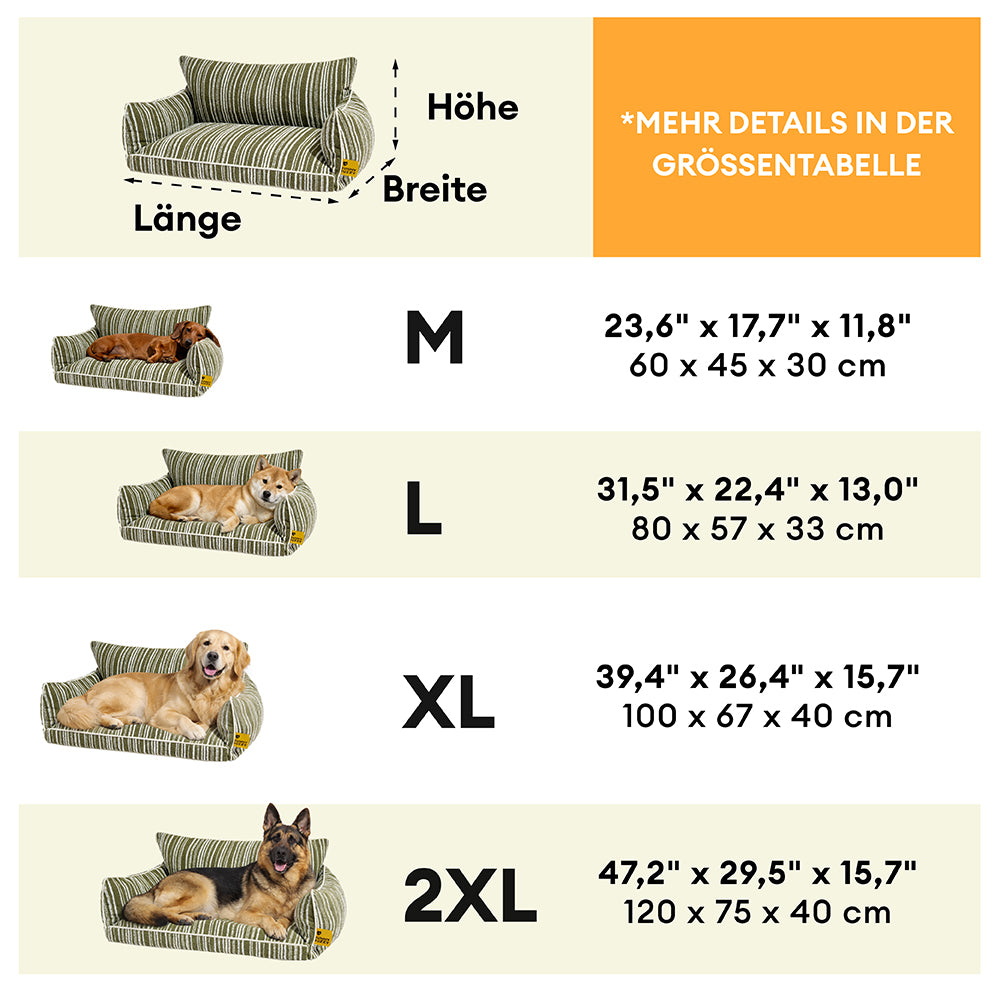 Orthopädisches Ganzjahres-Hundebett - Funnyfuzzy SnugNest
