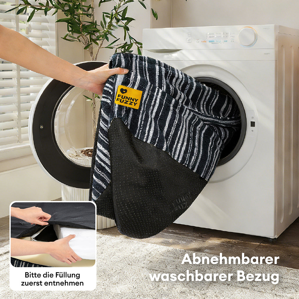 Orthopädisches Ganzjahres-Hundebett - Funnyfuzzy SnugNest