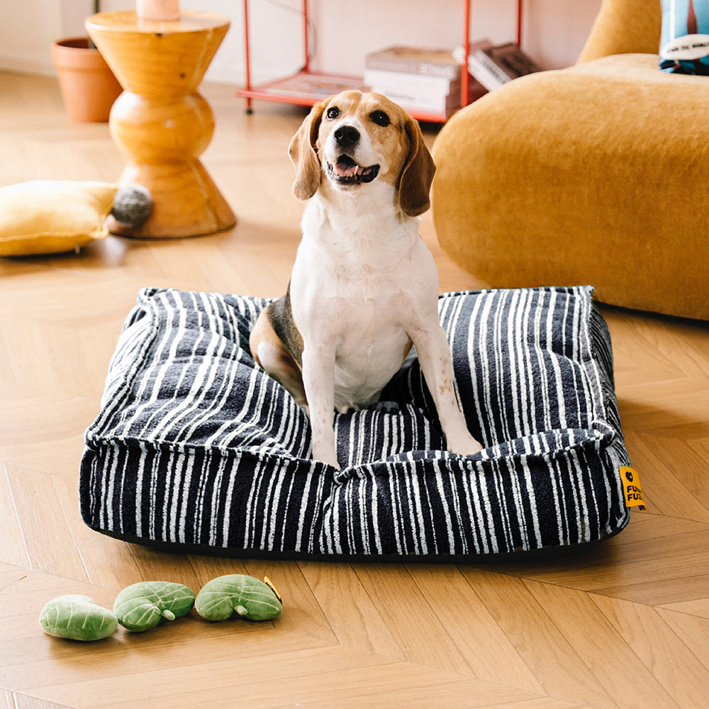 Nachhaltiger Stauraum Pouf Ottoman & Hundebett - Funnyfuzzy SnugNest
