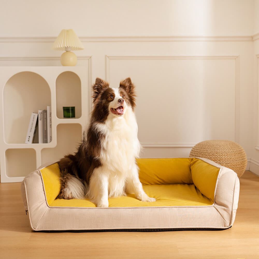 Bequemes Orthopädisches Hundesofabett mit voller Unterstützung