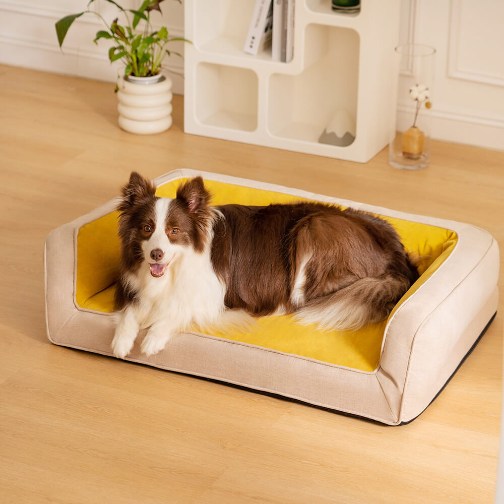Bequemes Orthopädisches Hundesofabett mit voller Unterstützung