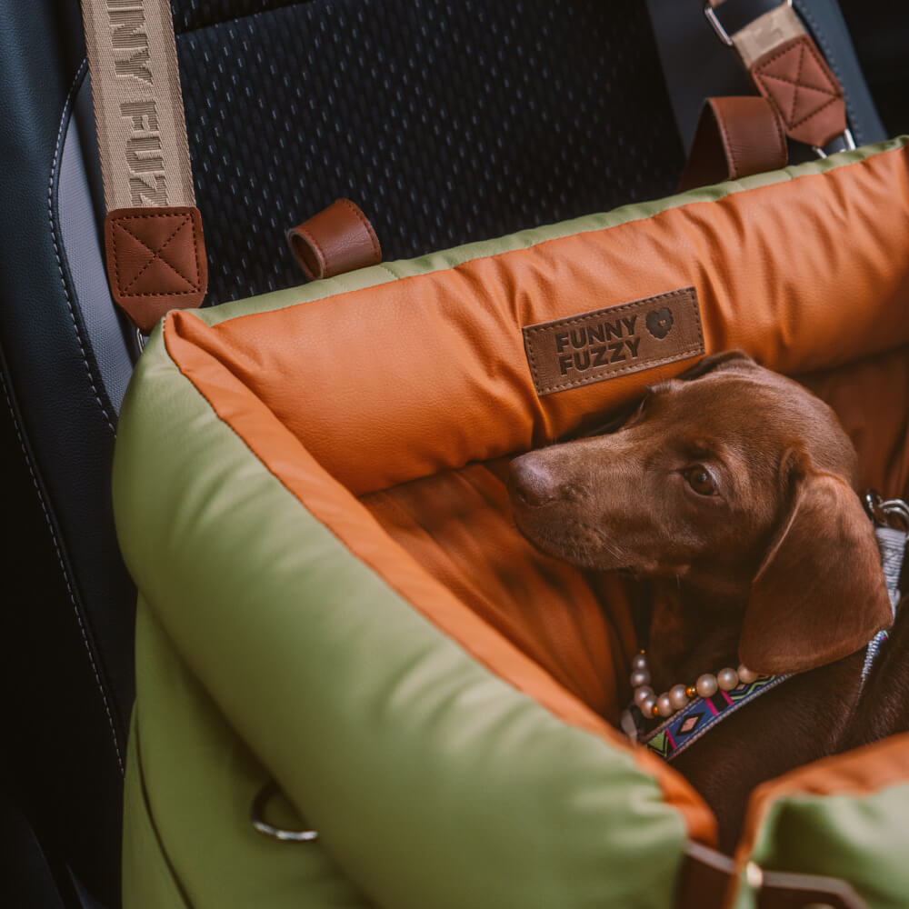 Prächtig Unterwegs Autositz Hundebett aus Kunstleder - Urban Voyager