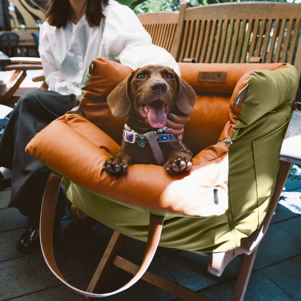 Prächtig Unterwegs Autositz Hundebett aus Kunstleder - Urban Voyager