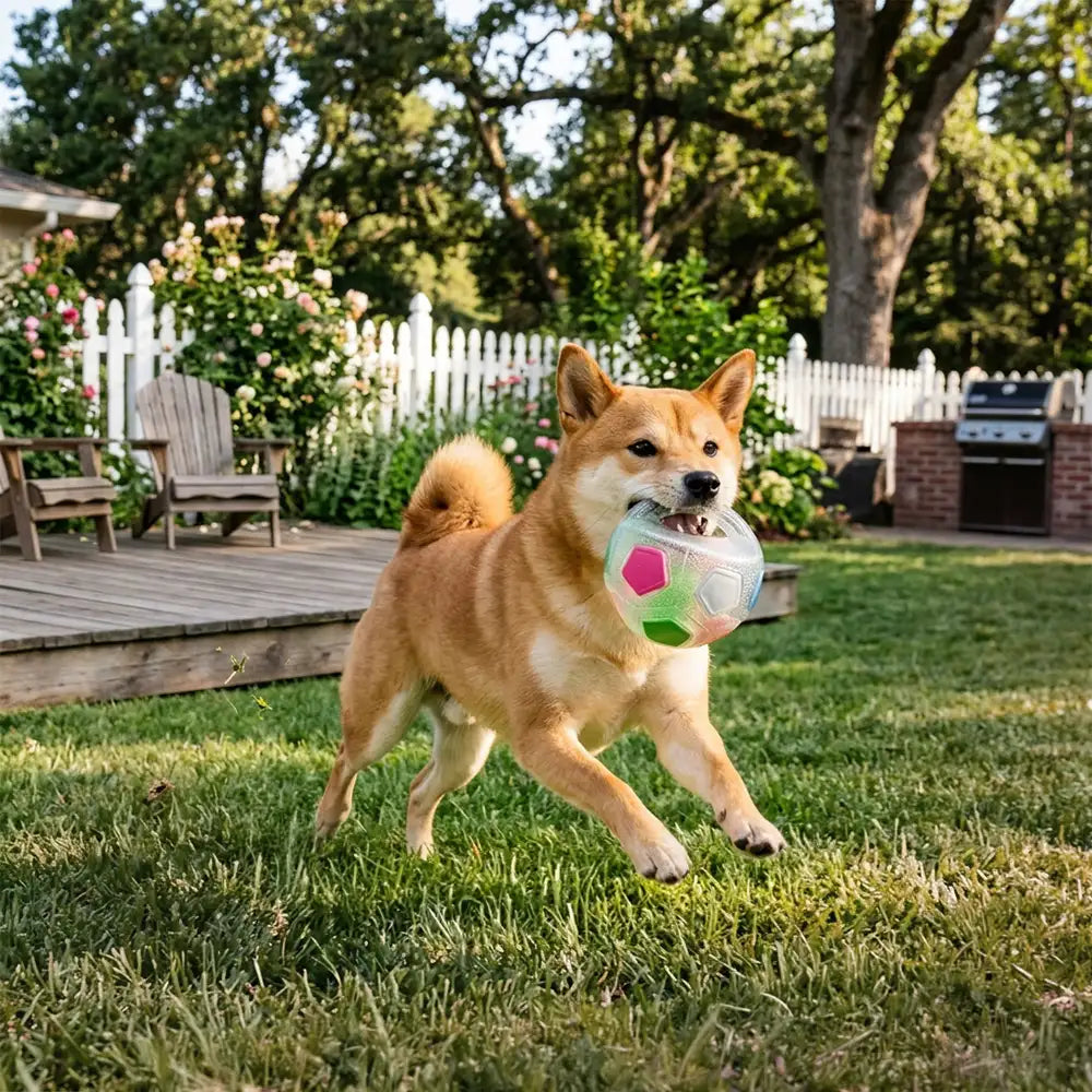 Hundesoccerball mit Griff schwimmendes Kauspielzeug