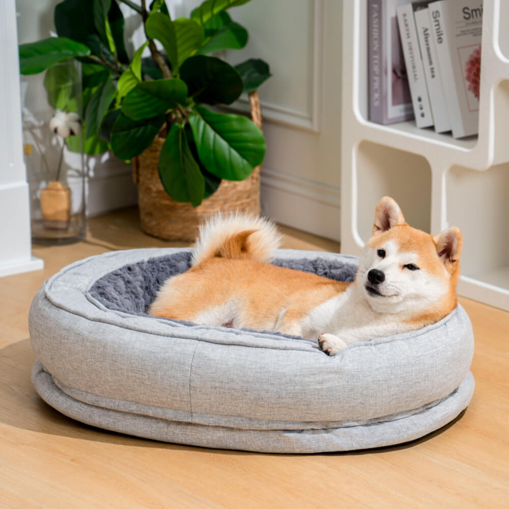 Bequem Hundebett in Donutform