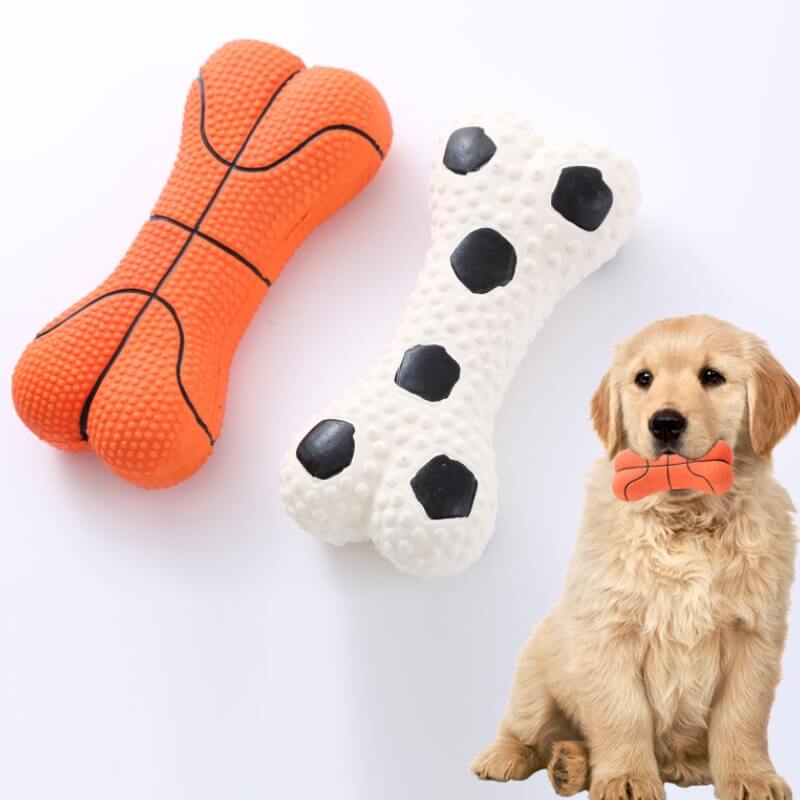 Robustes Quietschknochenspielzeug für Hunde