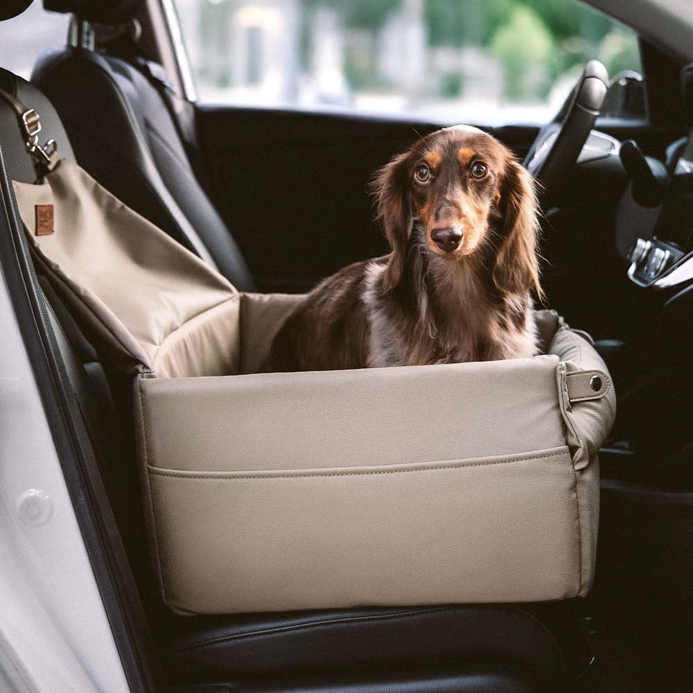 Erhöhtes Deluxe-Autositzbett für Hunde aus Kunstleder - Urban Voyager