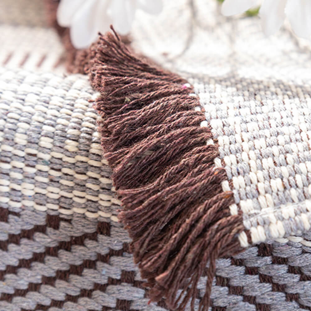 Klassischer Atmungsaktiver Sofabezug aus natürlichem Baumwollleinen