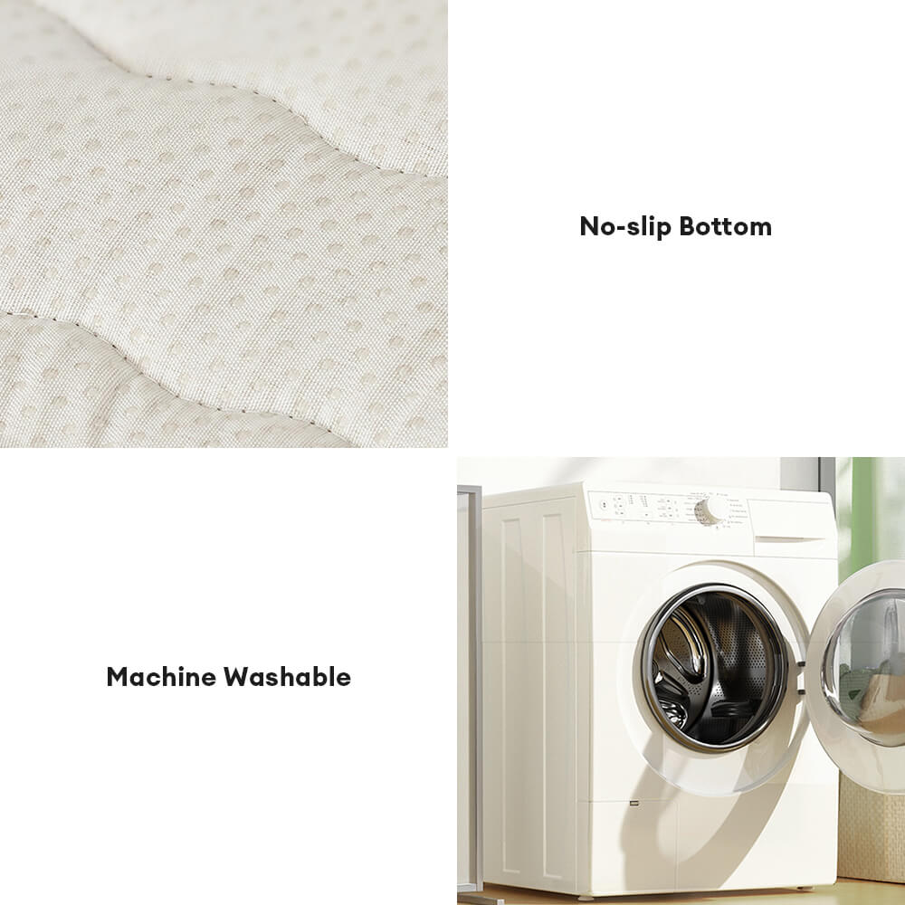 Cremig Weicher Atmungsaktiver Lammleder-Sofabezug