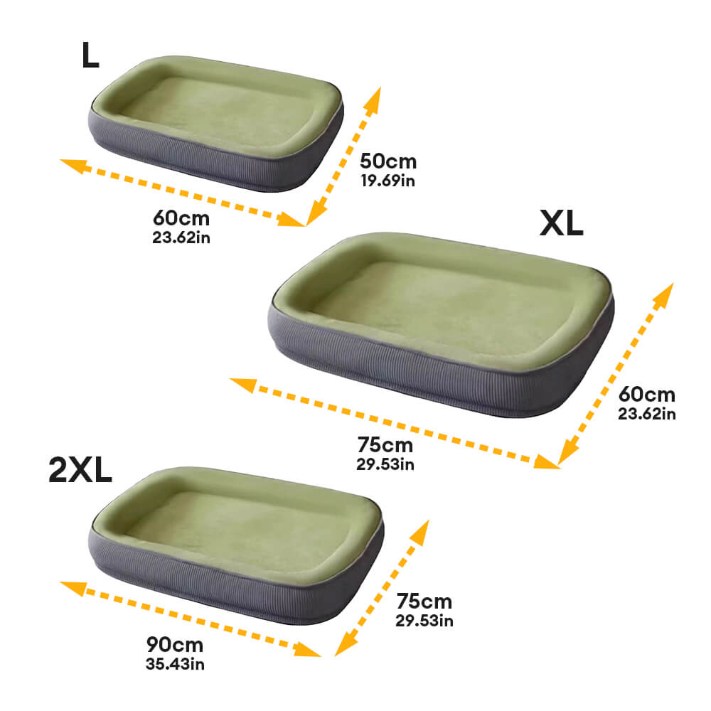 Langlebiges Kratzfestes Wildleder-Oberfläche Hundebett