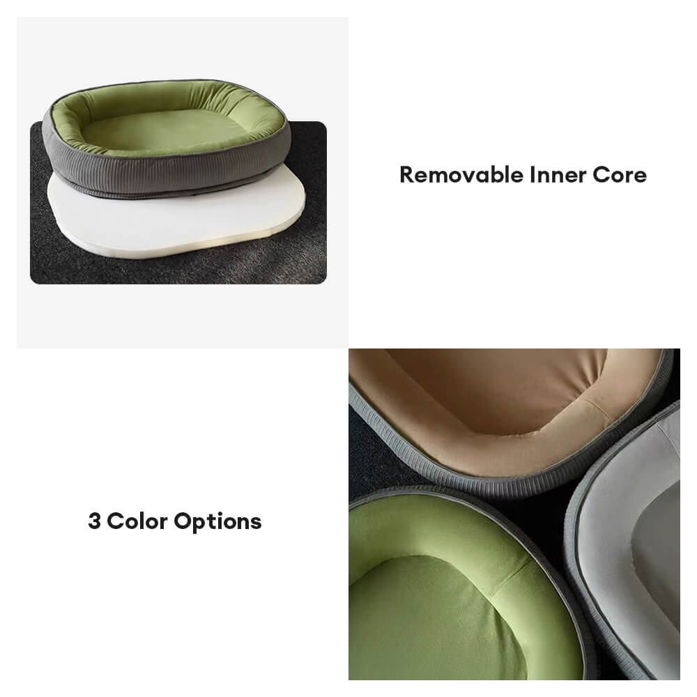 Langlebiges Kratzfestes Wildleder-Oberfläche Hundebett