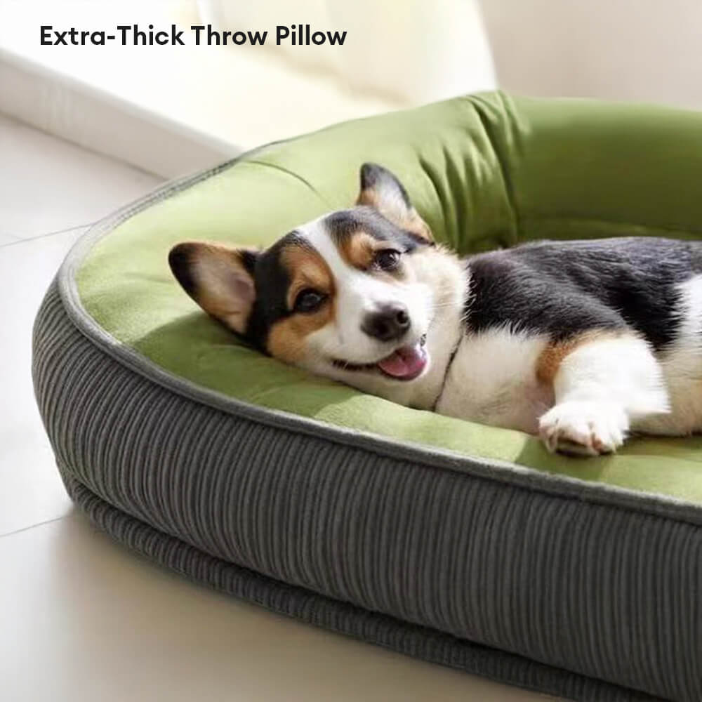 Langlebiges Kratzfestes Wildleder-Oberfläche Hundebett