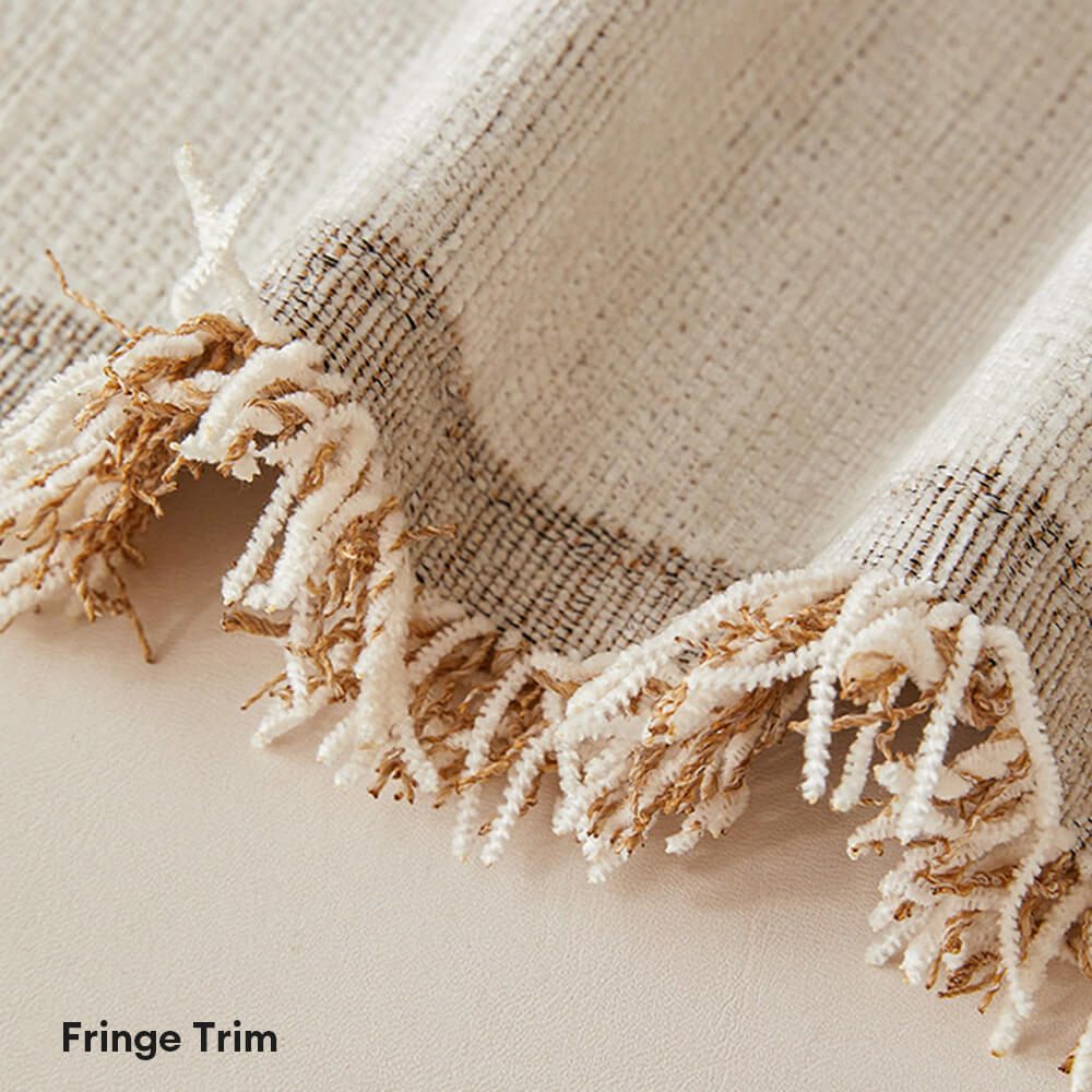 Geometrisches Muster Wendbare Chenille-Decke Sofabezug