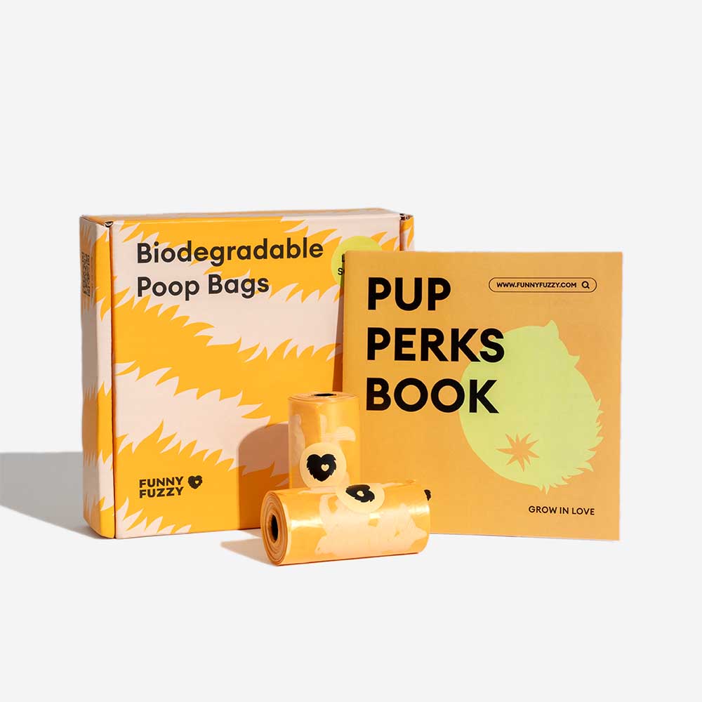 FunnyFuzzy Zitrusduftende Haltbare Recyclebare Kotbeutel - Frisch Auf