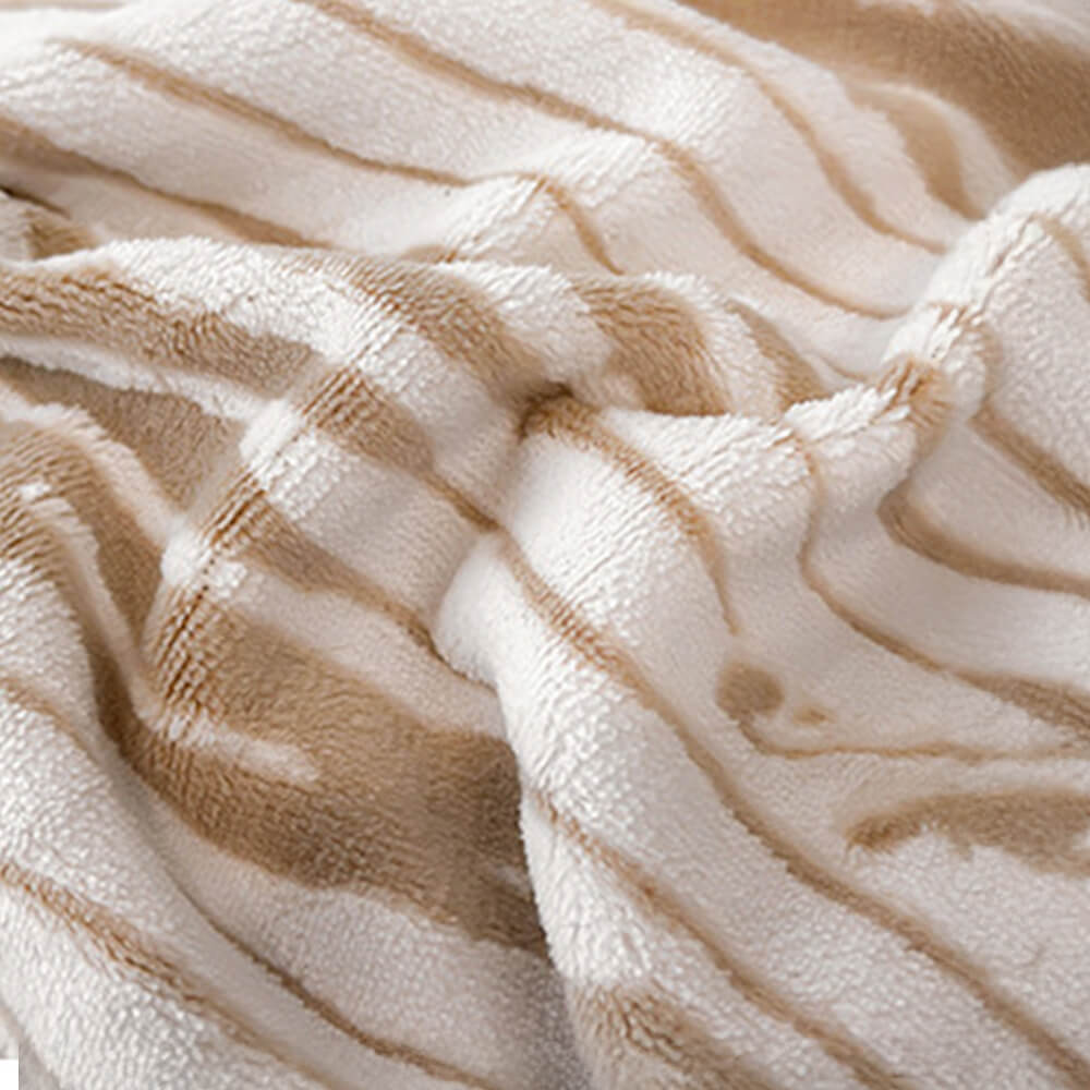 Luxuriöses Doppelseitiges Warmes Bettlakenset aus Milchsamt