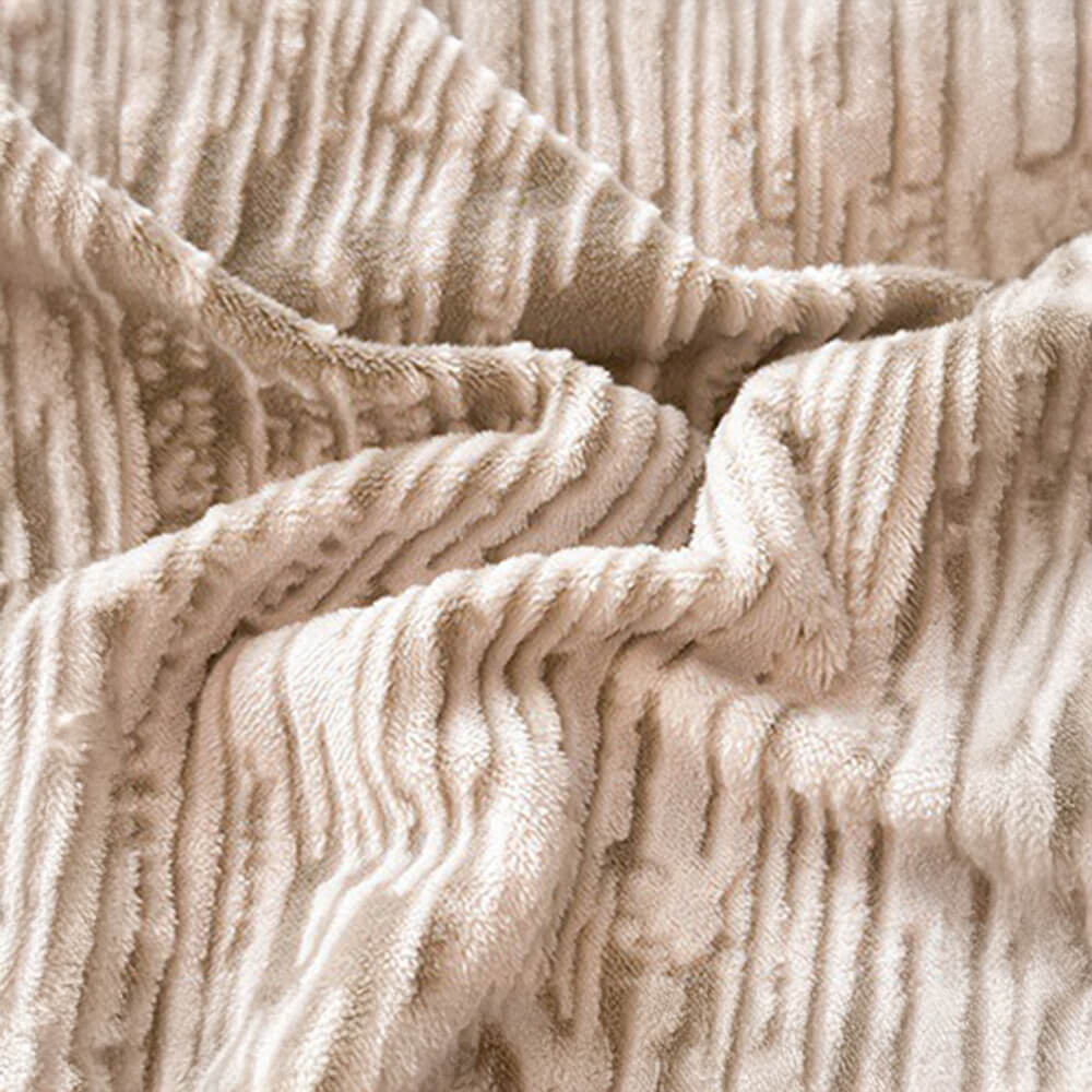 Luxuriöses Doppelseitiges Warmes Bettlakenset aus Milchsamt