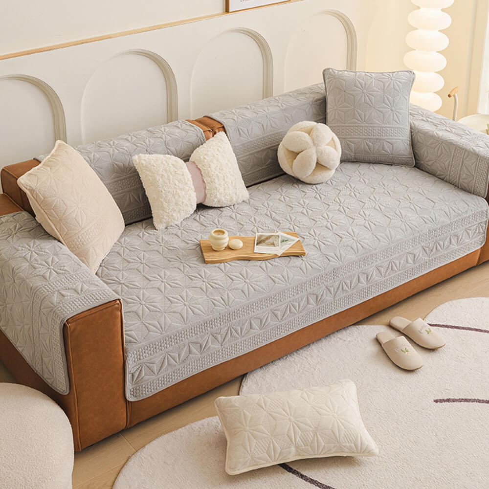 Luxuriöser Kratzfester Weicher Sofaschutzbezug aus Kristallsamt