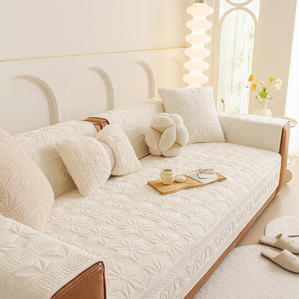 Luxuriöser Kratzfester Weicher Sofaschutzbezug aus Kristallsamt