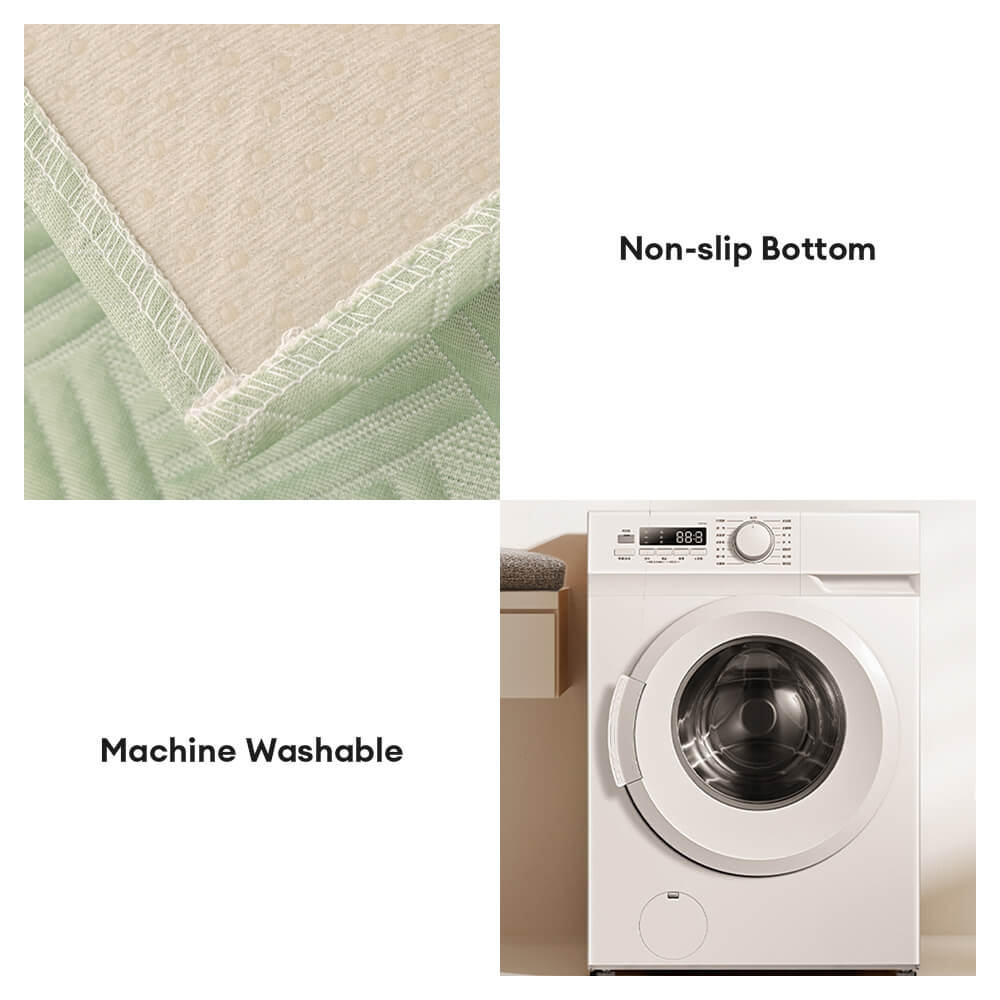 Moderner geometrischer atmungsaktiver kühlender rutschfester Sofabezug