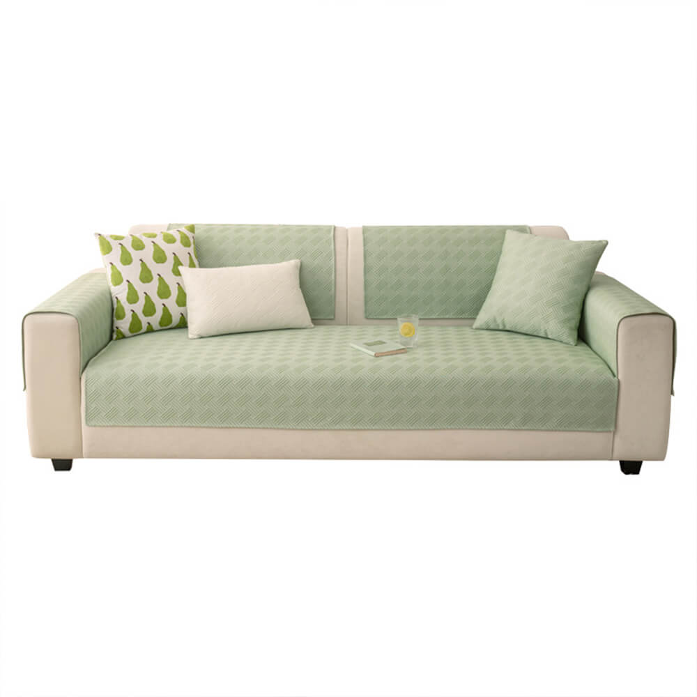 Moderner geometrischer atmungsaktiver kühlender rutschfester Sofabezug