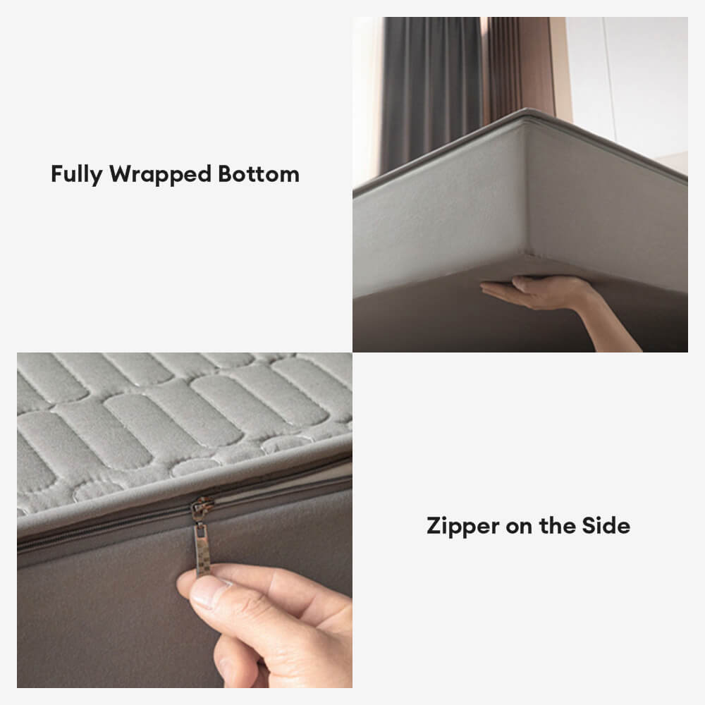 Weicher & antibakterieller vollständiger wasserdichter Reißverschluss-Matratzenschoner