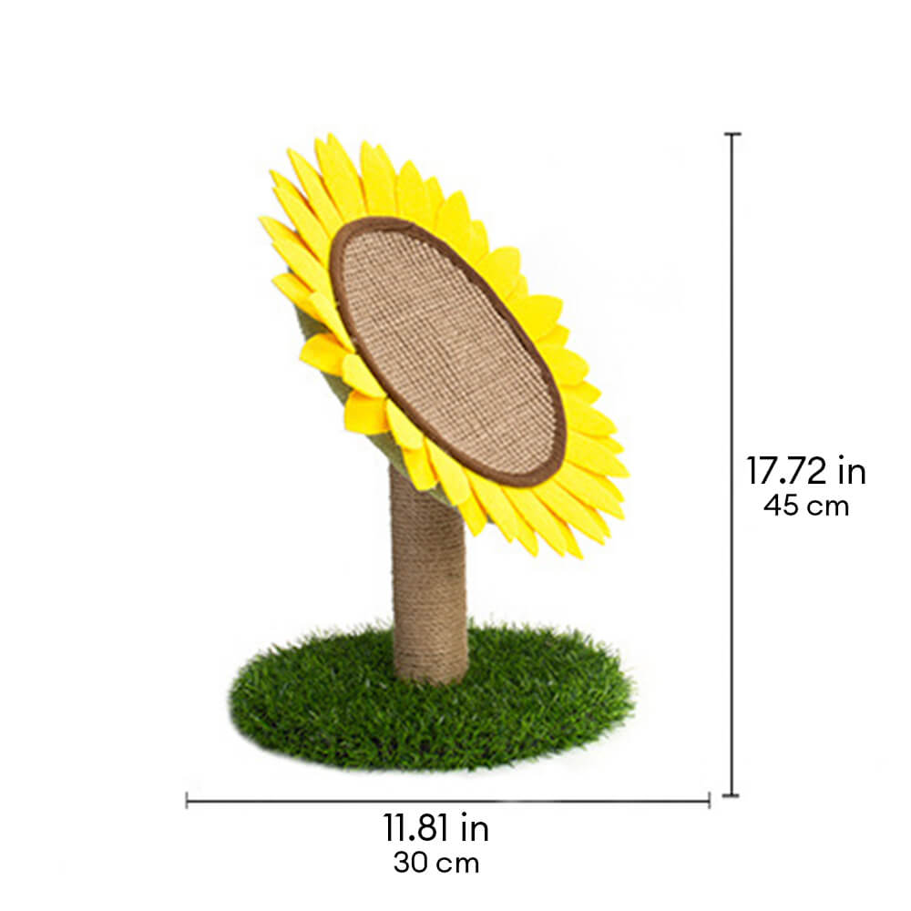 Sonnenblume Sisal-Kratzbrett für Katzen mit stabilem Grasfuß