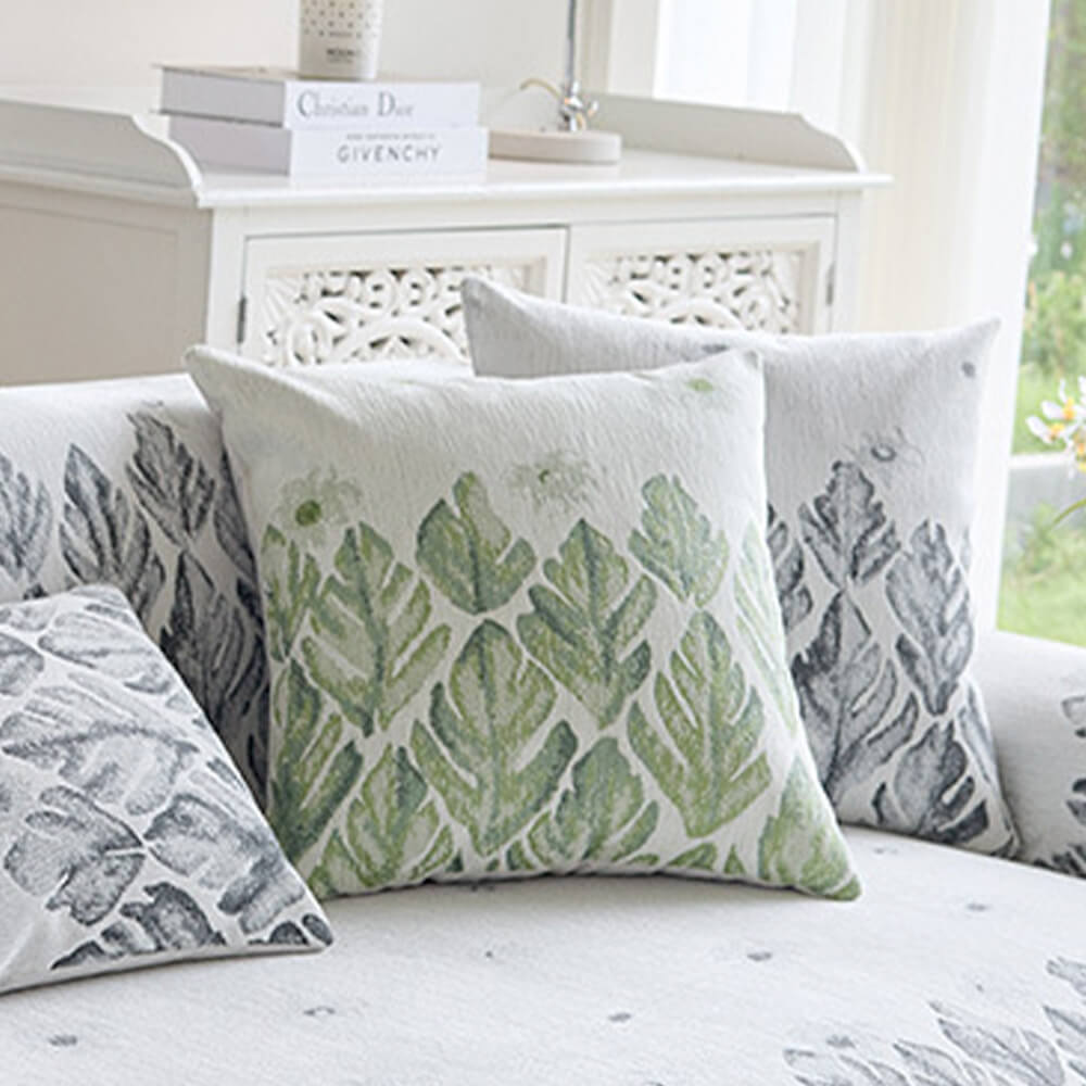 Chenille Romantisches Botanisches Design Bequemer Couchbezug