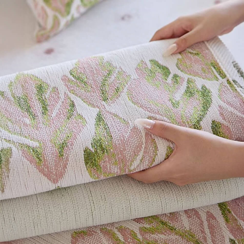 Chenille Romantisches Botanisches Design Bequemer Couchbezug