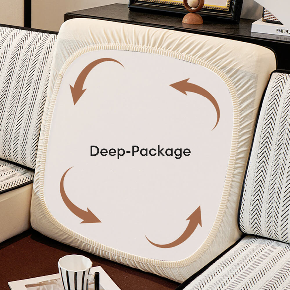 Klassischer Retro Stretch Chenille Sofaüberwurf – Voller Schutz mit elegantem Design