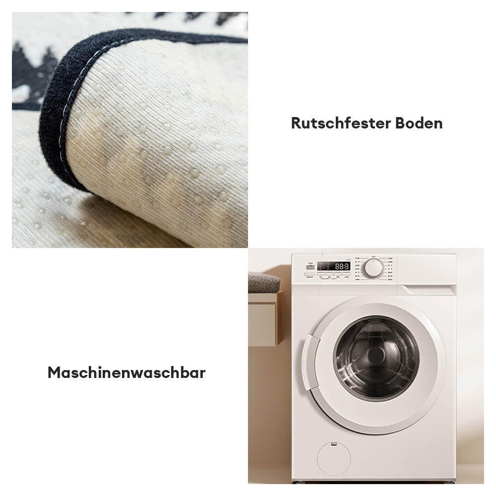Moderner Chevron-Streifen Chenille Sofaüberwurf mit wellenförmigen Rändern