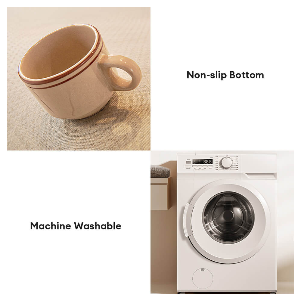 Rutschfeste Fischgrät-Chenille-Sofabezug mit welligen Kanten