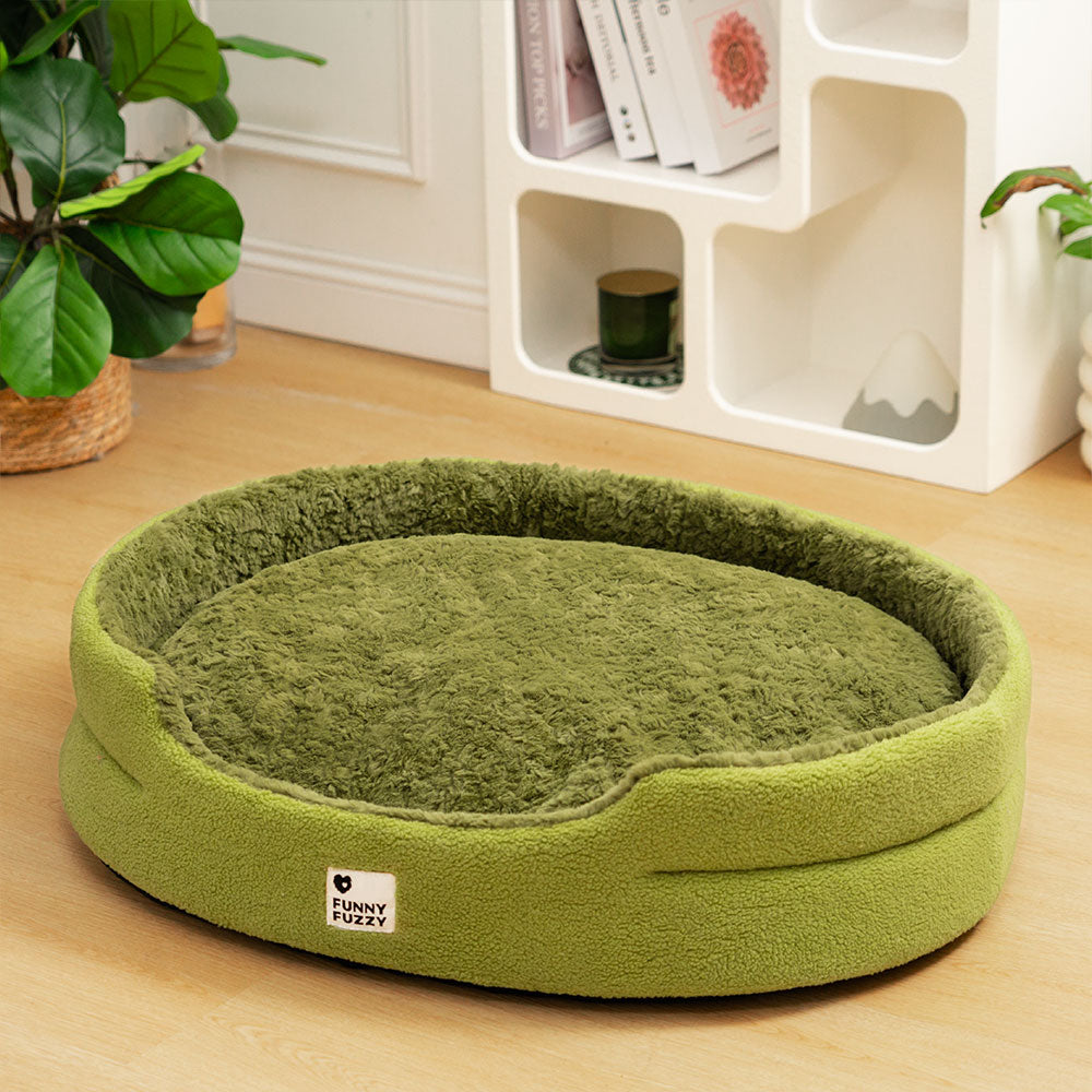 Flauschiges Fleece-Moos 2-in-1 Multifunktions-Komfort-Hundebett