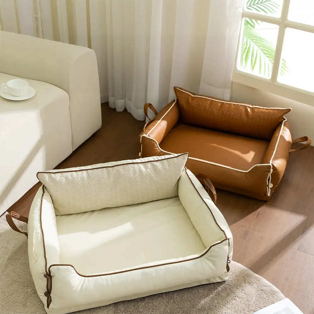 Kunstleder wasserdicht Latexschild Rücken Hundesofa Bett